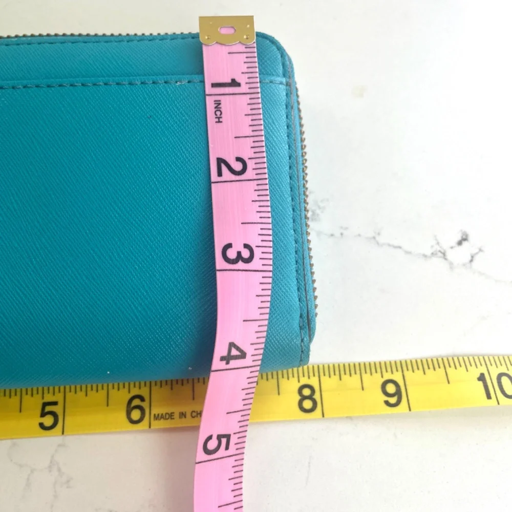 “kate spade” Turquoise Saffiano Leather “Lacey” Wallet, WLRU1689B - Picture 11 of 13